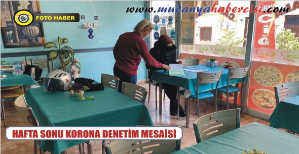 HAFTA SONU KORONA DENETM MESAS